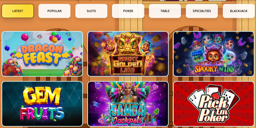 Winnings at Slots Empire online casino